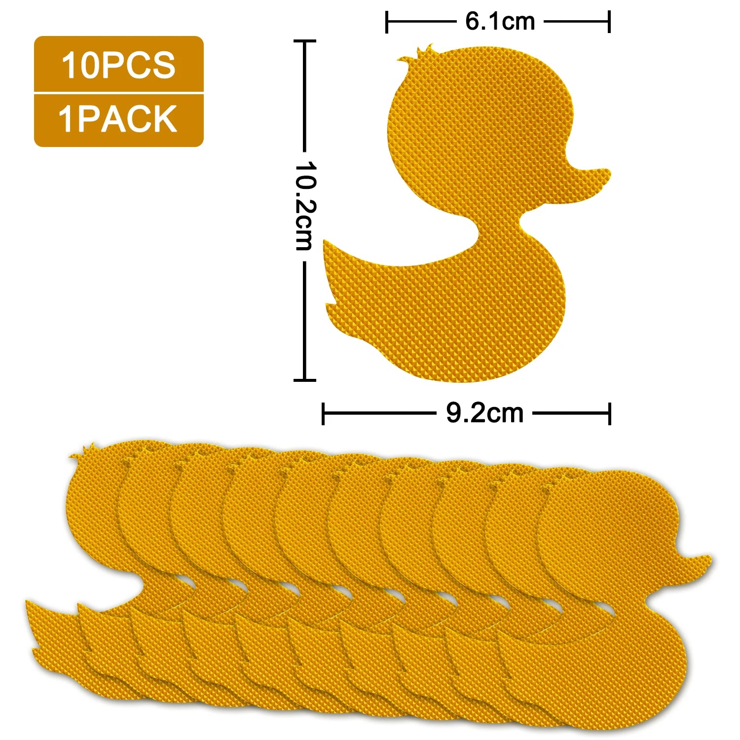 10pcs Duck Design Anti-slip Shower Tread Sticker Bathtub Non-slip Tape For Children's floor Stairs Steps Bathroom
