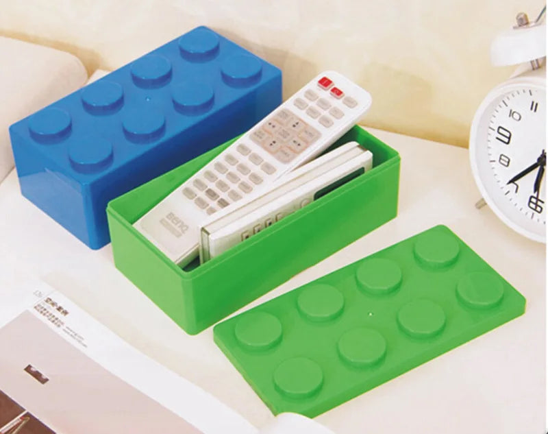 Building Blocks Storage Box Desktop Makeup Cosmetic Box Space Saving Office Storage Box for Jewelry Sundries Pen