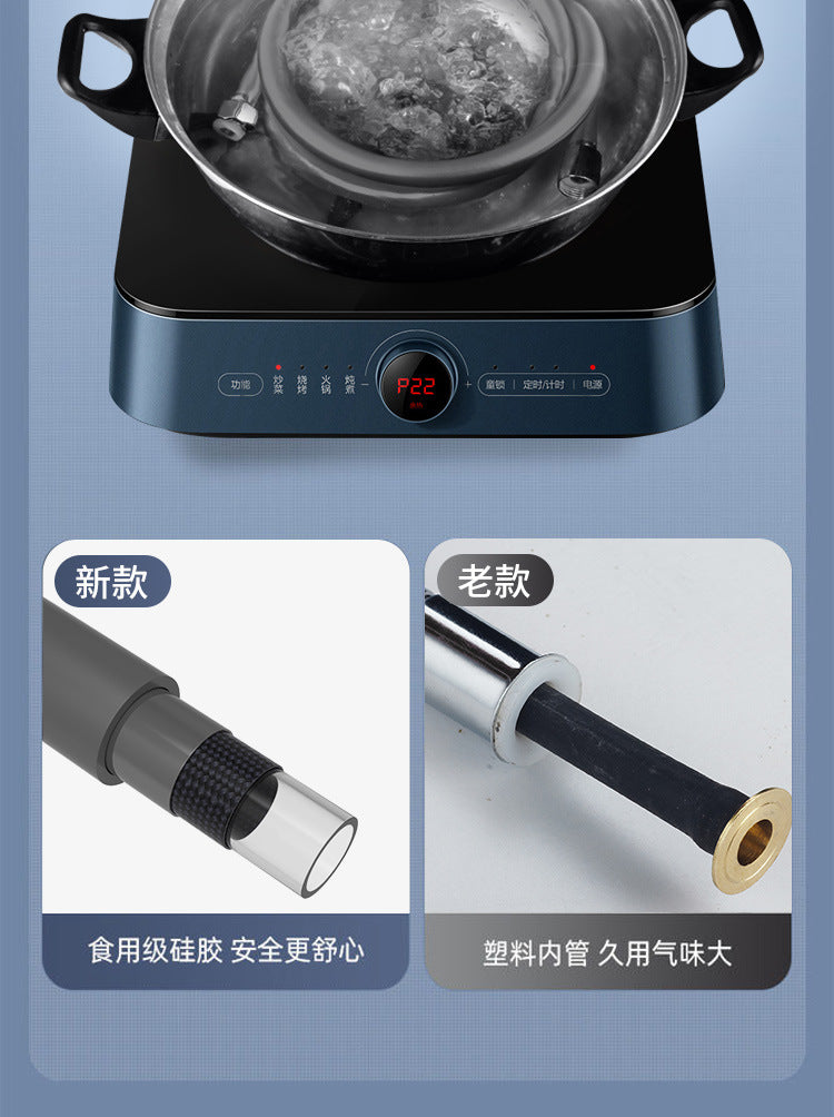 New 1.5/2/3M Silicone Shower Head Hose Flexible Anti-Winding Pipe High Pressure Powerful Shower Tube Bathroom Faucte Accessories