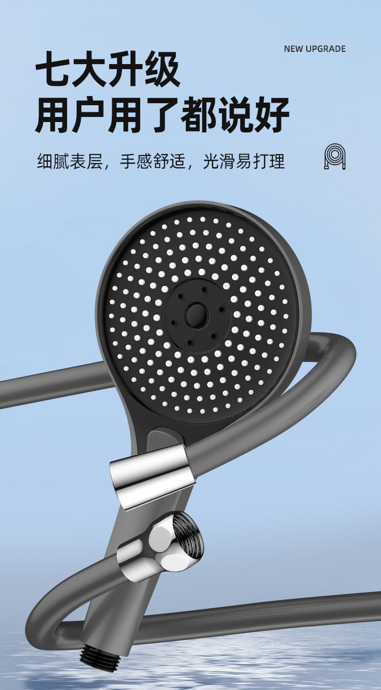 New 1.5/2/3M Silicone Shower Head Hose Flexible Anti-Winding Pipe High Pressure Powerful Shower Tube Bathroom Faucte Accessories