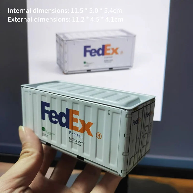 New Container Mini Iron Box Small Container Model Storage Box Creative Desktop Ornament Storage Rack Multi-Functional Metal Box