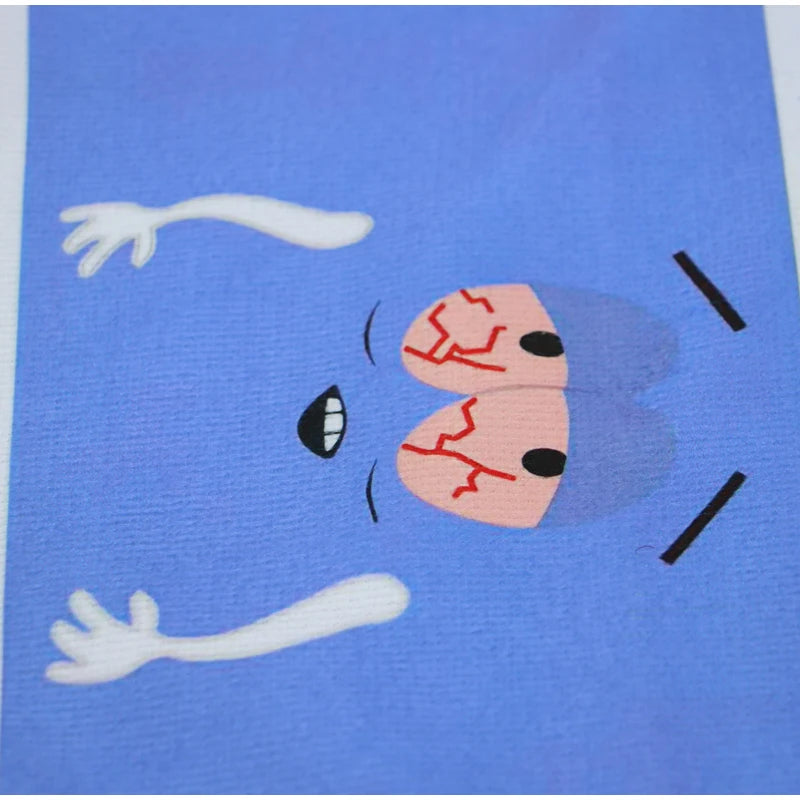 Cartoon Expression Soft Towel Cute Printing Quick-drying Double-sided Velvet Absorbent Towel Bath Wash Face Towel For Children