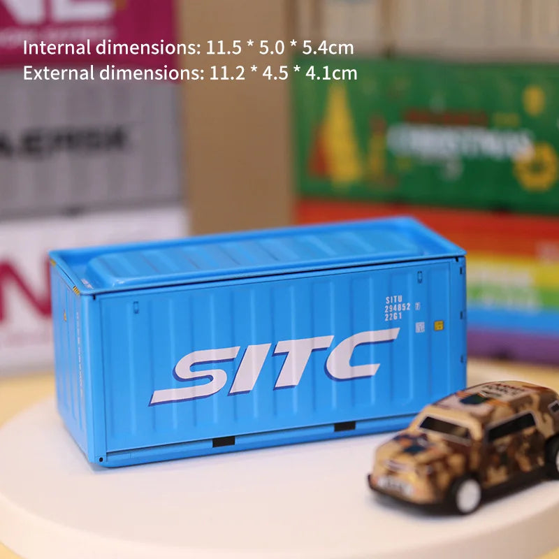 New Container Mini Iron Box Small Container Model Storage Box Creative Desktop Ornament Storage Rack Multi-Functional Metal Box