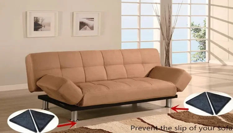 4/8pcs set Triangle Washable Rug Gripper Anti-slip Reusable Rubber Mat Non Slip Patch Tape for Tile Floors Carpets Corners Pad