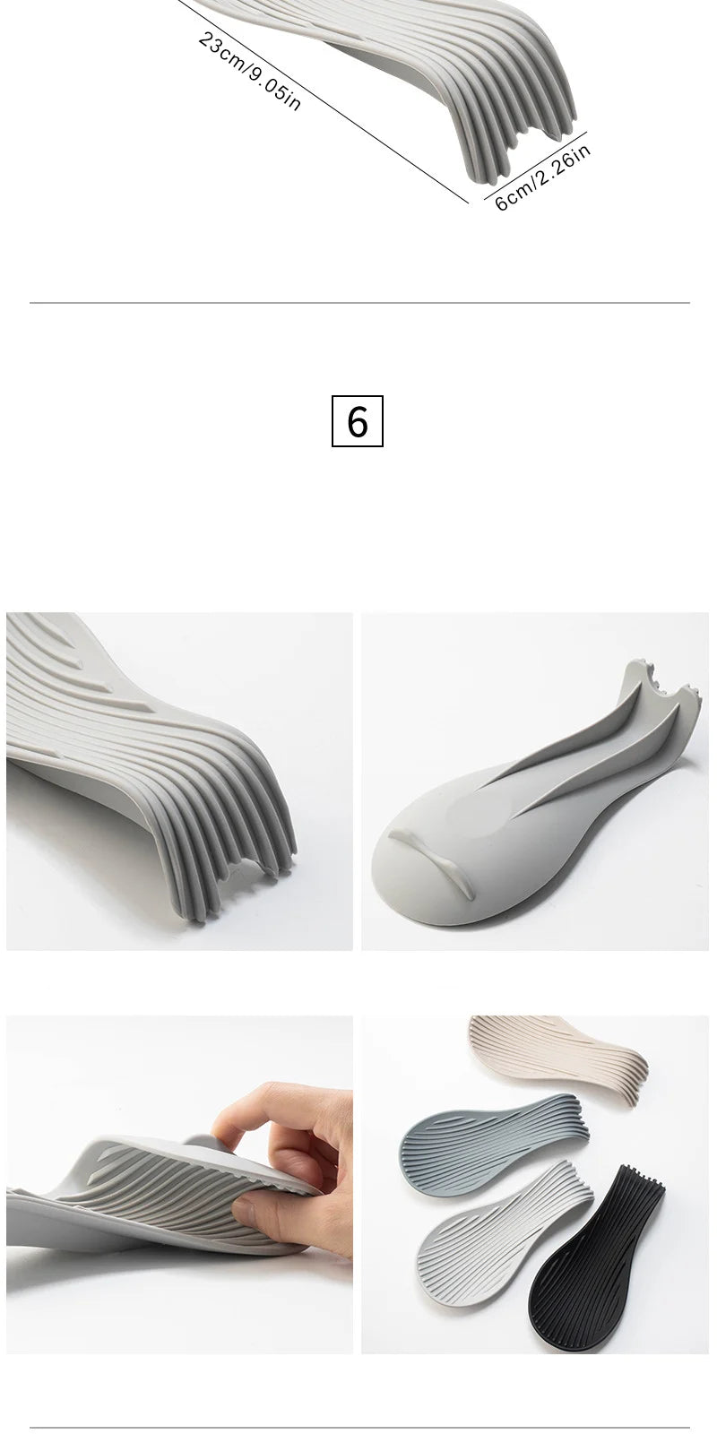 1/4Pcs Silicone Insulated Spoon Holder Heat Resistant Placemat Spoon Holder Cutlery Shelving Kitchen Tools Placemat