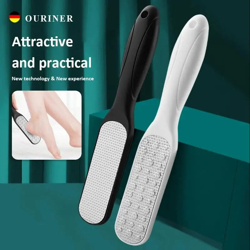 High-Quality 304 Stainless Steel Foot File Double Sided Callus Remover For Dead Skin Professional Pedicure Tools Callous Scraper