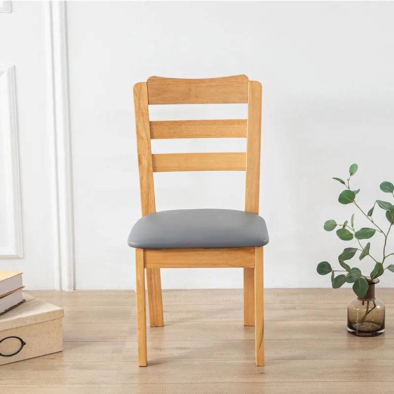 aterproof PU Chair Cushion Cover For Kitchen Dining Room Leather Seat Cover Dining Room Chair Seat Cushion Cover Solid Color