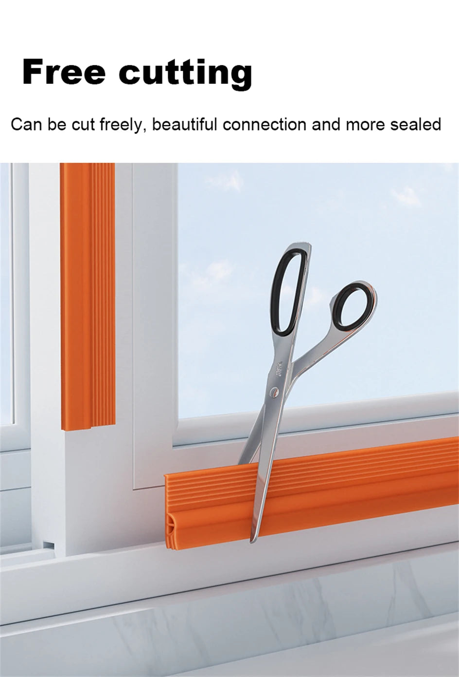 TPE Sliding Window Seal Strip Self Adhesive Triple Sound Insulation Windproof Anti-Cold Door Under Flexible Weatherstrip Tape