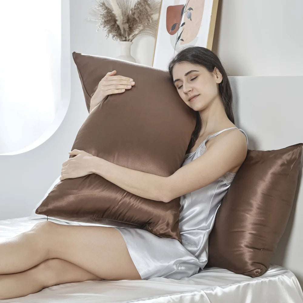 100% Natural Mulberry Silk Pillowcase Luxury 6A 25 Momme Pillow Cases for Hair and Skin With Hidden Zipper Pillow Cover