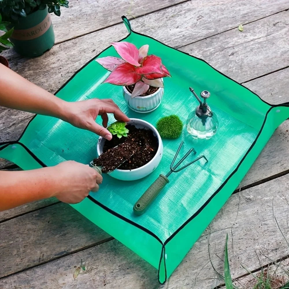 1pcs Planting Mat 50cm -100cmGardening Potting Pad Foldable Garden Plant Flower Pot Transplanting Waterproof Mats