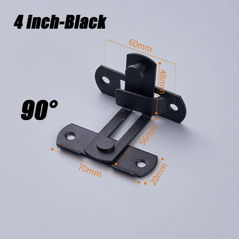 Sliding Barn Door Latch Sliding Right Angle Door Latch Door Bolt Wine Cooler Closet Window Door Latch Plug Baby Safety Latch