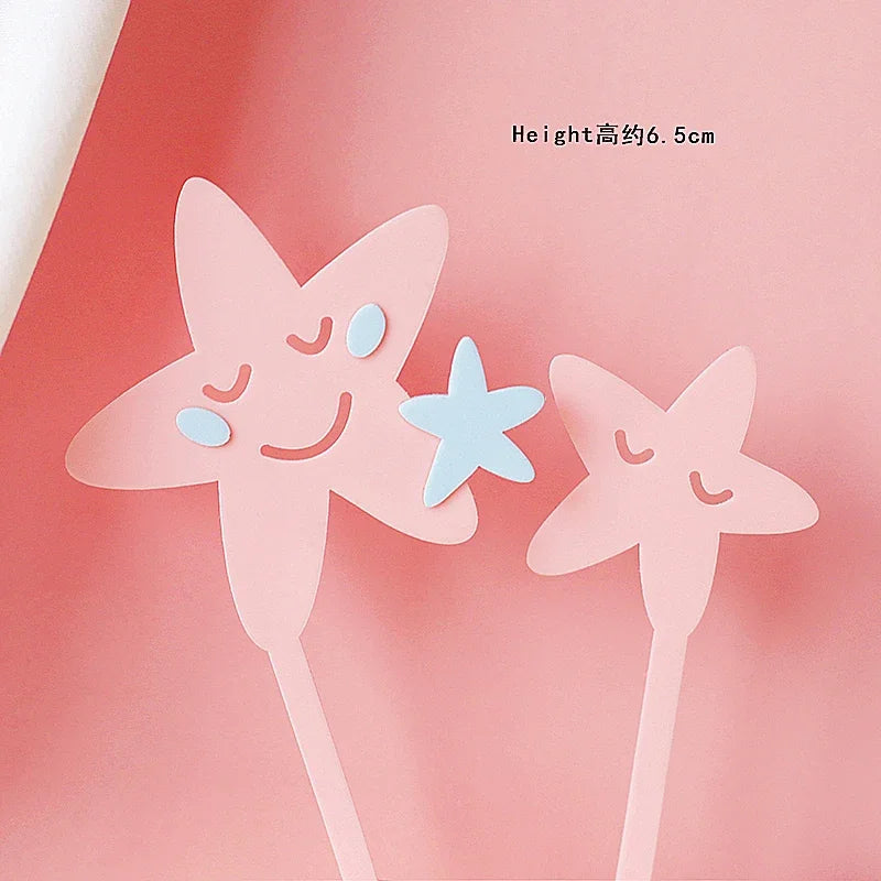 Rainbow Unicorn Cake Topper  Girl Baby Shower Birthday Decoration Kids Liked Unicorn Theme Decor Cupcake Party Baking Supplies