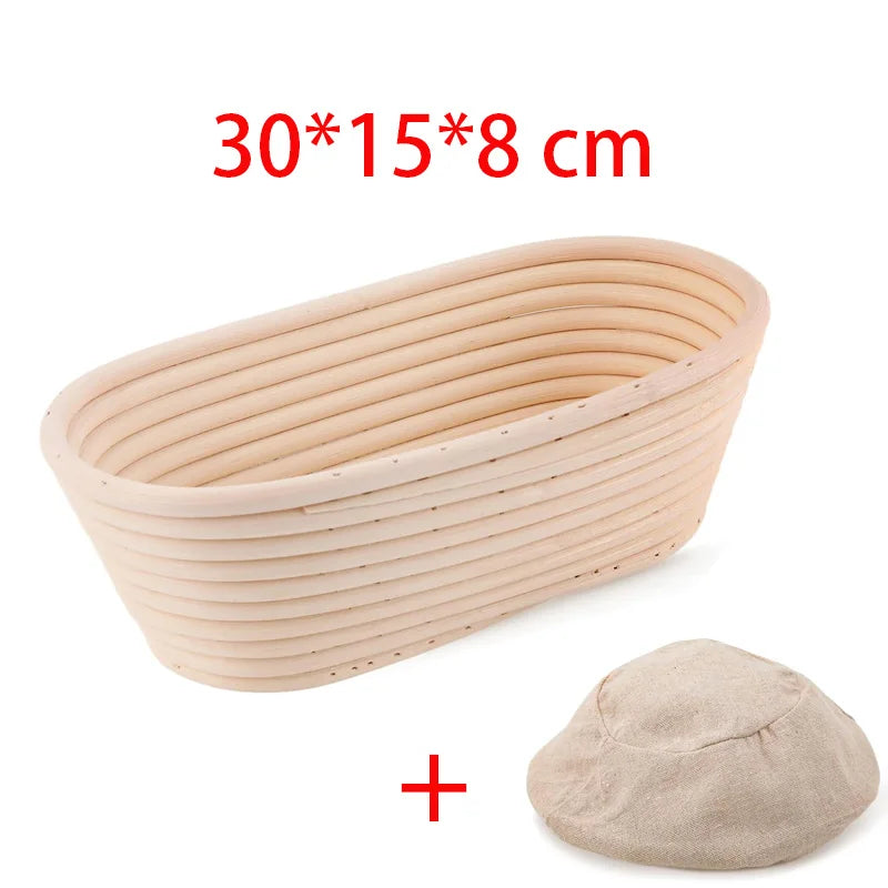 Rattan Bread Proofing Basket Bread Basket Oval Rattan Wicker Dough Fermentation Sourdough Banneton