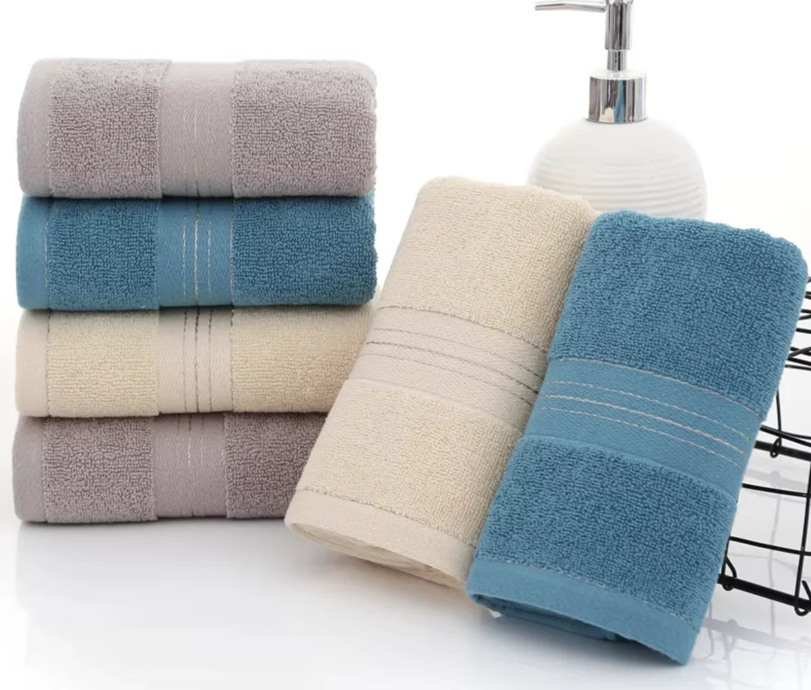 1 Pc Thickened Absorbent Bath Towel Soft Face Towel for Home