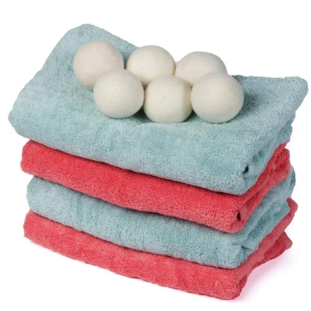 Wool Dryer Balls Reusable Natural Fabric Softener Laundry Washing Machine Accessories Home Washing Fleece Dryer Balls Clothes