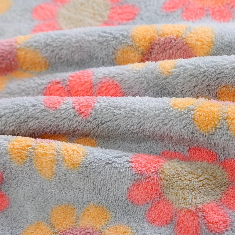 4Pcs Kitchen Cleaning Cloths Soft Absorbent Dishcloth Coral Fleece Sunflower Wiping Towel Rags Household Cleaning Cloth 30X30CM