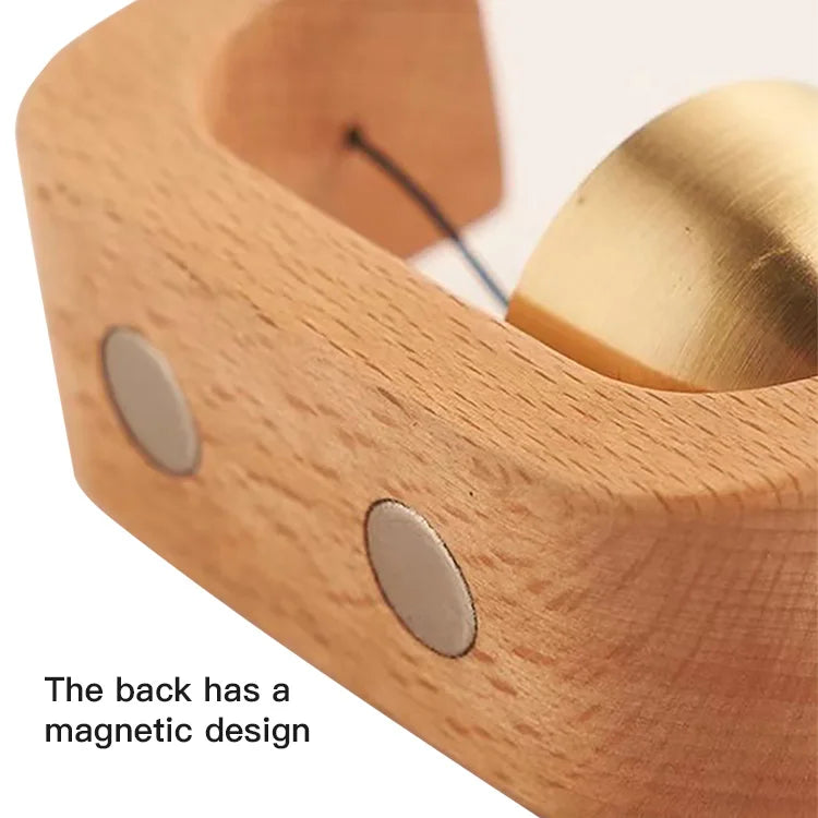 Dopamine Wind-bell Magnetic Inhalation Home Wind-bell Beech Car Into The Door To Remind The Bell Copper Bell Walnut Copper Ornam