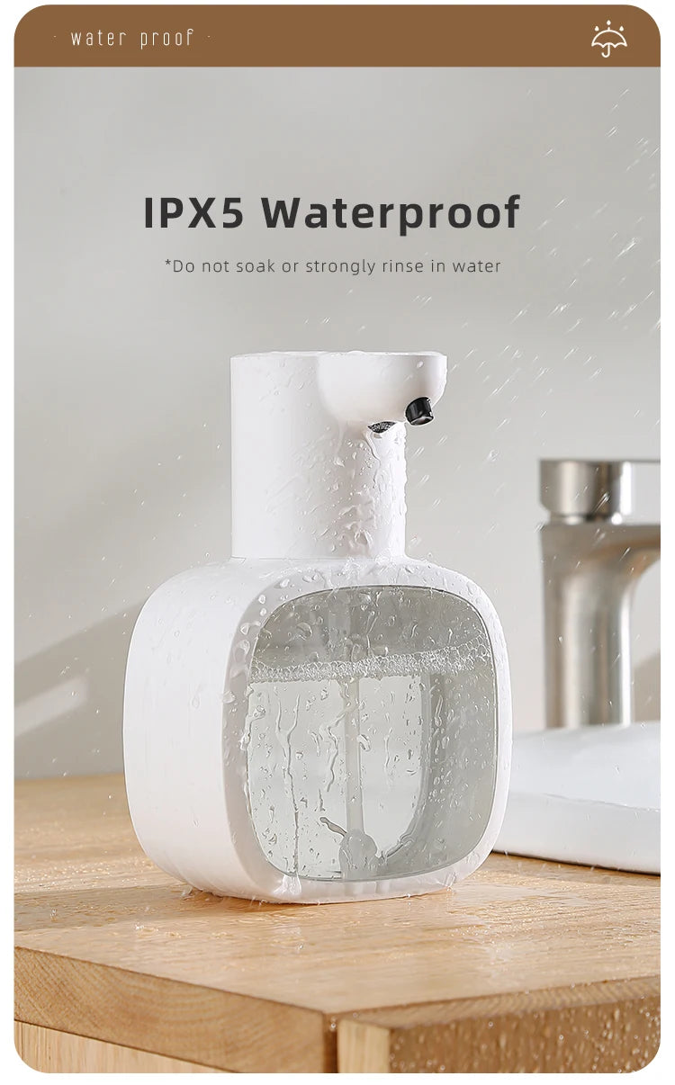 New Wall Mounted Automatic Soap Dispenser Foam Smart Hand Washing Machine 500ml Liquid Rechargeable Bathroom Induction Sensor