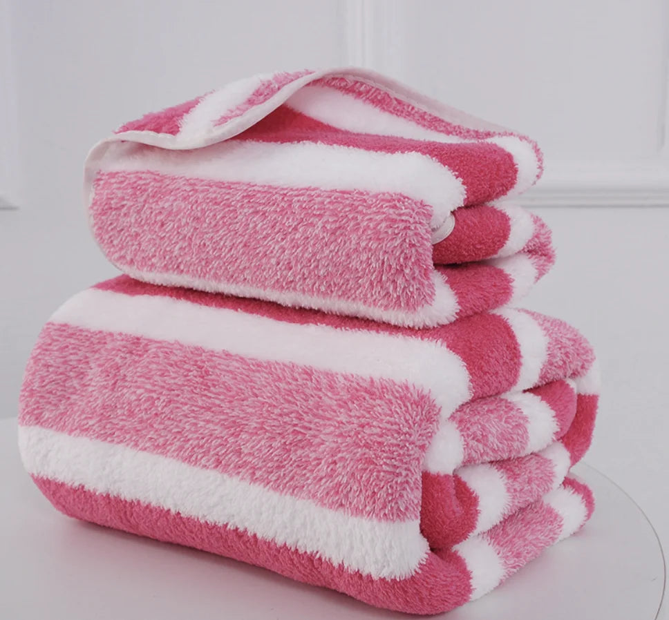1 Pc Thickened Absorbent Bath Towel Soft Face Towel for Home
