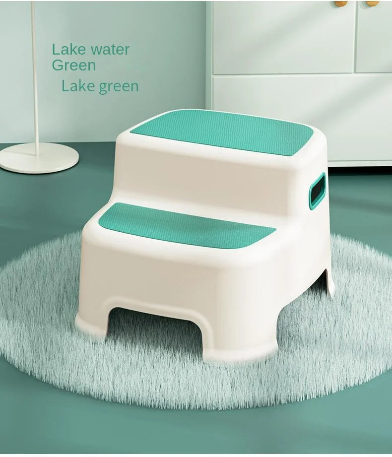 Children's Ottoman Baby Step Chair Stool Small Bench Hand Washing Step Children's Stool Non-Slip Footstool Stand Stool
