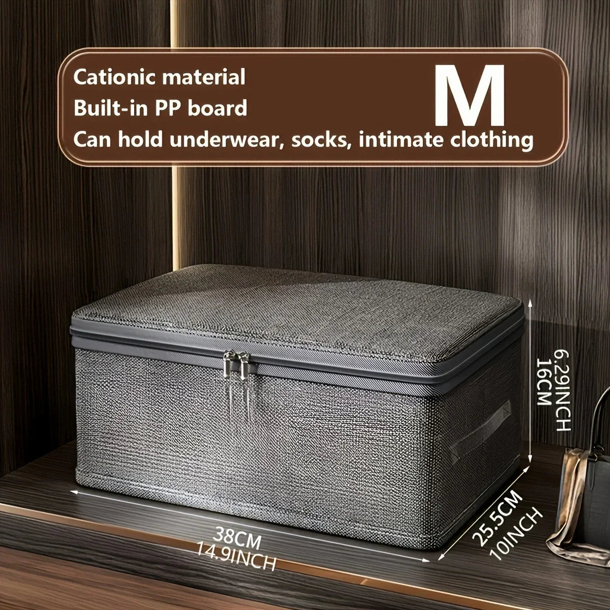 Multifunctional Box with , Large Capacity Quilt Storage Box Bra Storage Box Underwear Organizer