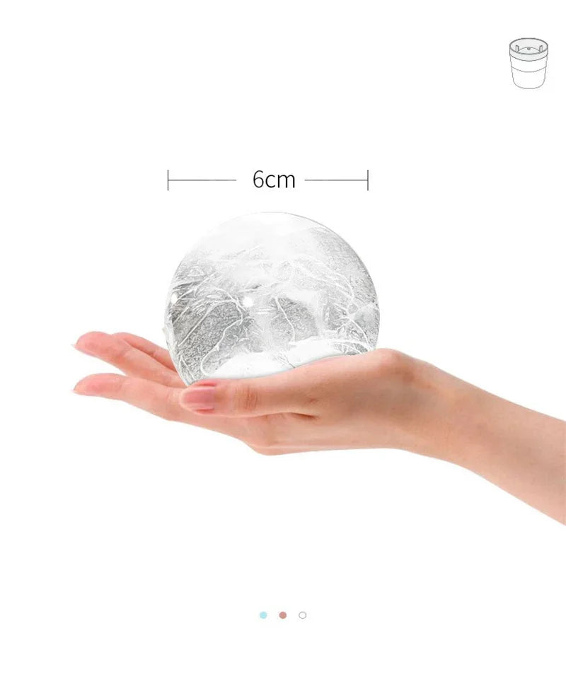 Silicone Ice Maker Food Grade Sphere Ice Mold Stackable Slow Melting DIY Ice Ball For Cocktail Whiskey Drink Home Bar