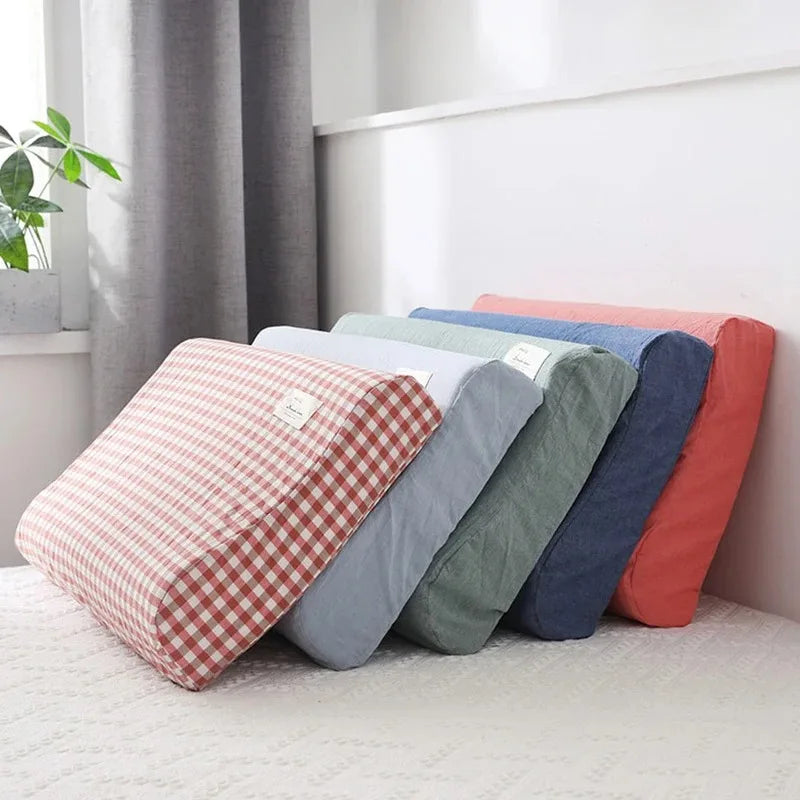 30x50cm Cotton Latex Pillowcase For Home Bedroom Sleeping Washable Memory Pillow Cover
