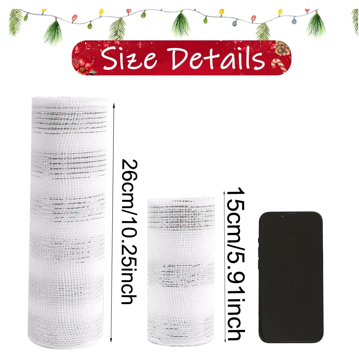 Christmas Tree Decorations Ribbon Mesh Ribbon for Wreath Bow Garland 2025 Christmas Decor Home Decor Gifts Navidad New Year 2026 (副本) (副本)