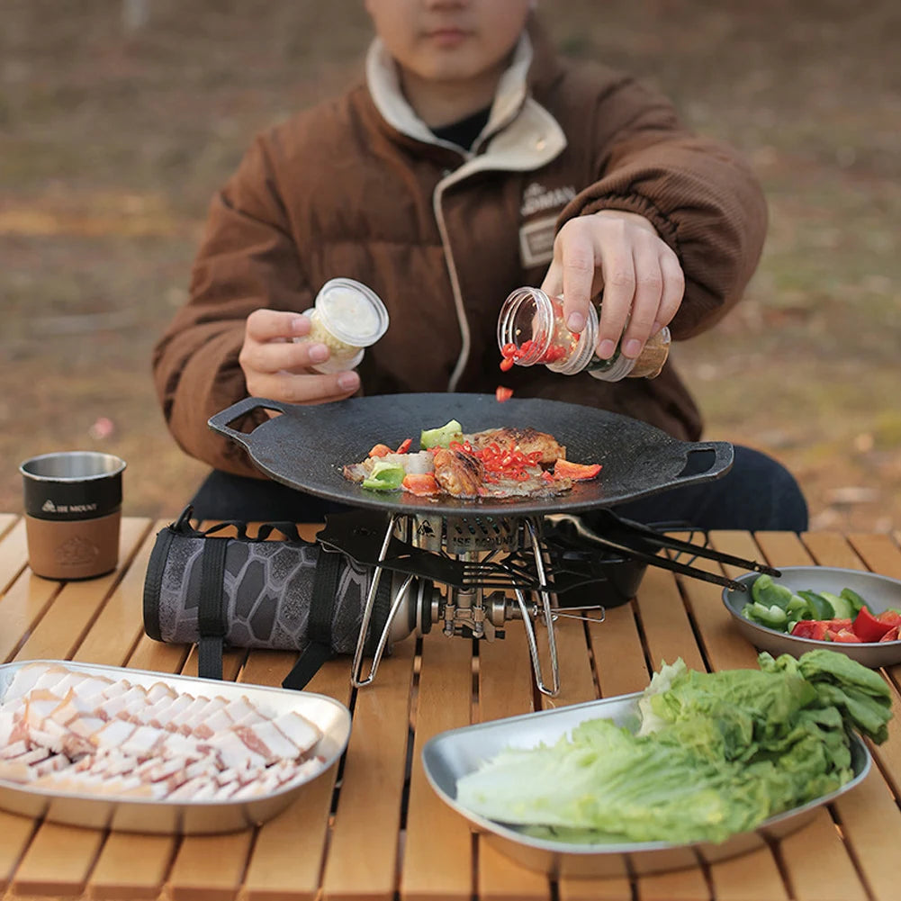 Camping Spice Kit With 5 Clear Seasoning Bottles Condiment Container Portable Travel Spice Container For Picnic Cooking Barbecue