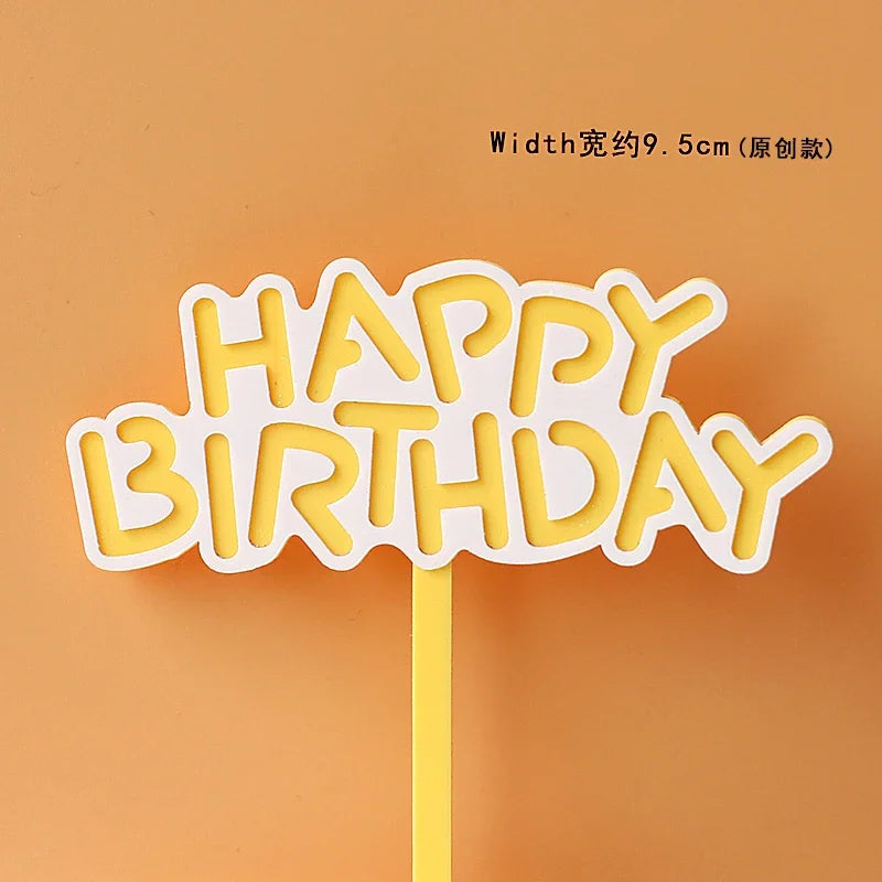 Rainbow Unicorn Cake Topper  Girl Baby Shower Birthday Decoration Kids Liked Unicorn Theme Decor Cupcake Party Baking Supplies