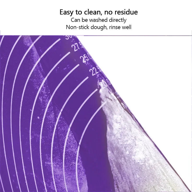 60/50/40cm Silicone Pad Baking Mat Sheet Kneading Dough Mat For Kitchen Rolling Dough Pizza Large Dough Non-Stick Maker Holder