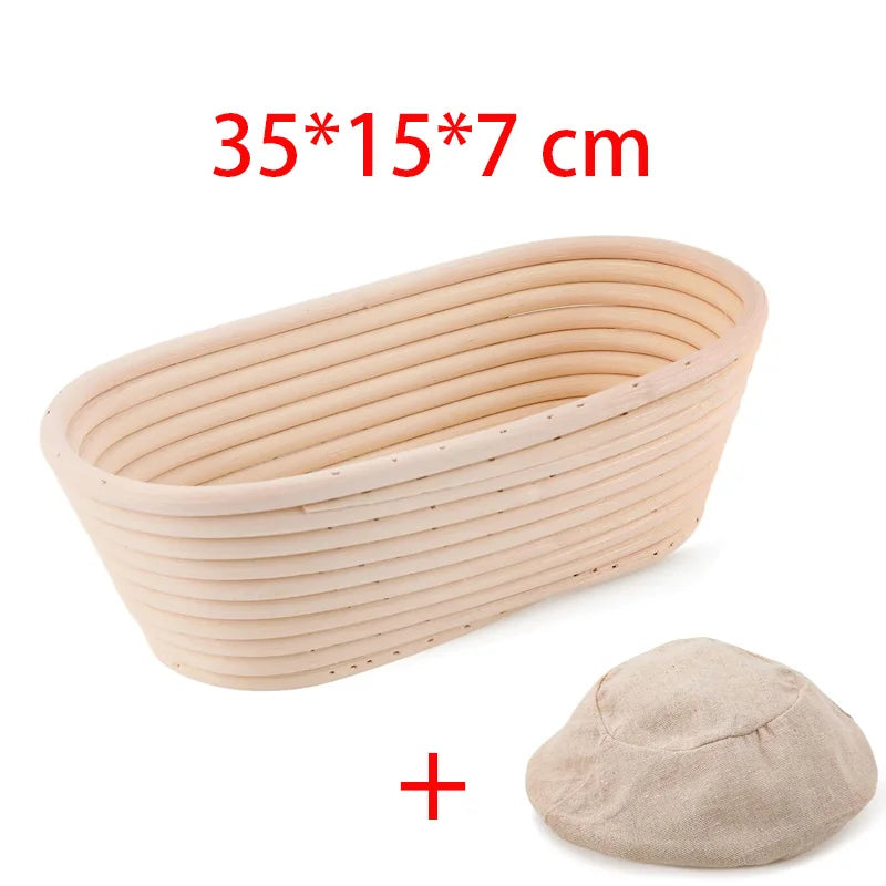 Rattan Bread Proofing Basket Bread Basket Oval Rattan Wicker Dough Fermentation Sourdough Banneton