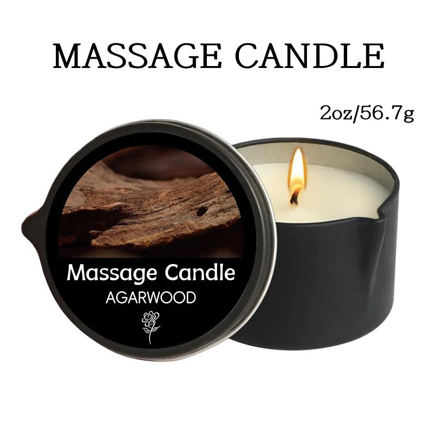 Massage Oil Candle,for Stress Relief and Skin Moisturizing,scented candles aromatherapy SM Product Spa Essentials,luxury candles