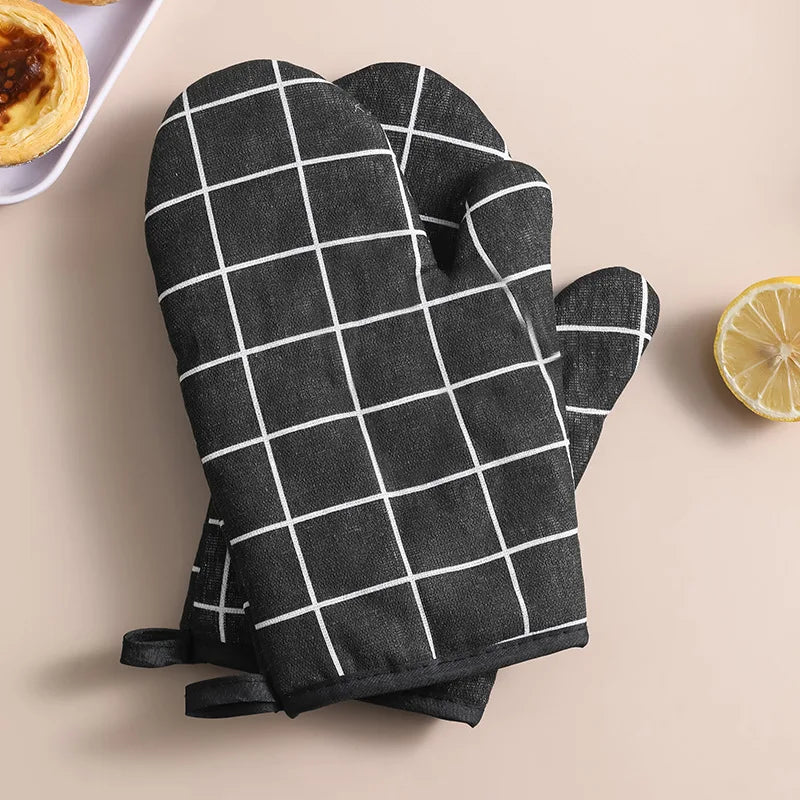 2pcs Heat-insulating Gloves, Anti-scald Microwave Gloves, High Temperature Resistant Kitchen Baking Oven Gloves