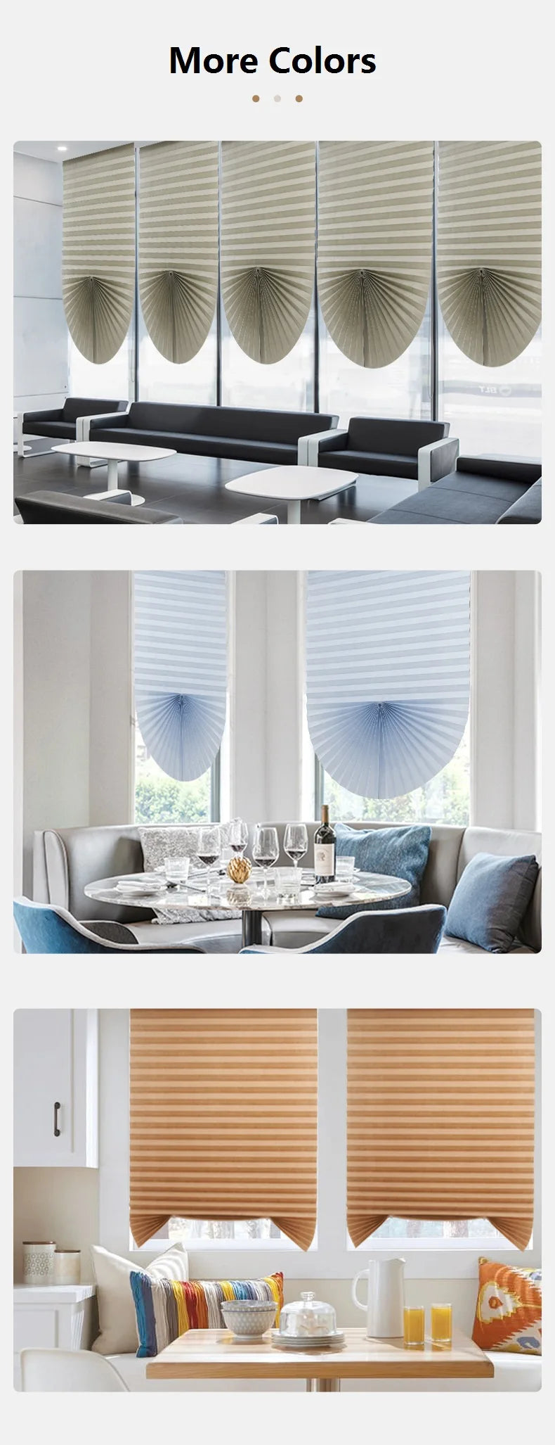 Blind for Window Self Adhesive Pleated Blinds Cordless No Drill Fabric Blinds Room Darkening Shades Blackout Shades for Bathroom