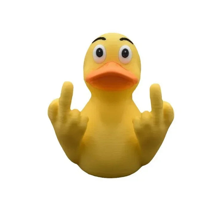 Funny Middle Finger Duck Home Statue Resin Mini Duck Garden Decoration Rustic Country Kitchen Decor Farm Animal Table Ornament