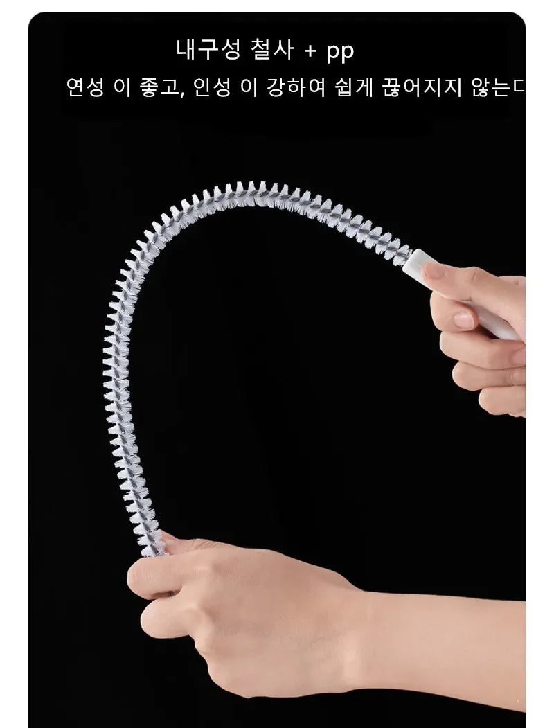 Pipe Dredging Brush Bathroom Hair Sewer Sink Cleaning Brush Drain Cleaner Flexible Cleaner Kitchen Clog Plug Hole Remover Tool