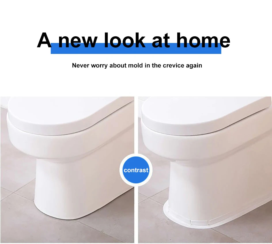 3.2M Bath Caulk Tape Self Adhesive PVC Oil-Proof Kitchen Sink Edge Corner Wall Sticker Waterproof Toilet Sealing Strip Tape