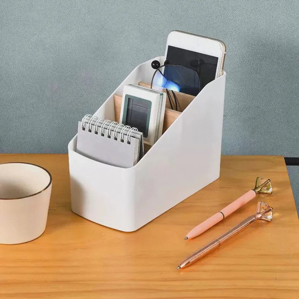 Remote Control Organizer TV Remote Holder For Table Multipurpose Desktop Storage Box Bedroom Living Room Organizer