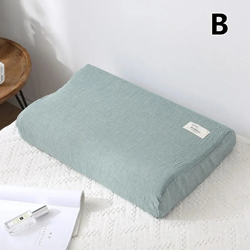 30x50cm Cotton Latex Pillowcase For Home Bedroom Sleeping Washable Memory Pillow Cover