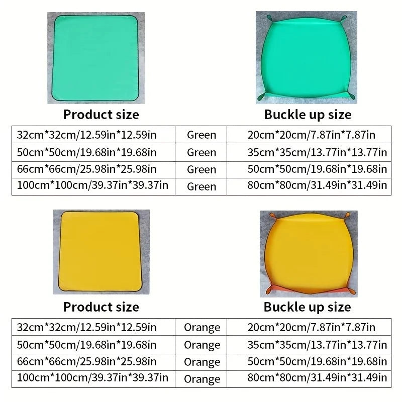 1pcs Planting Mat 50cm -100cmGardening Potting Pad Foldable Garden Plant Flower Pot Transplanting Waterproof Mats