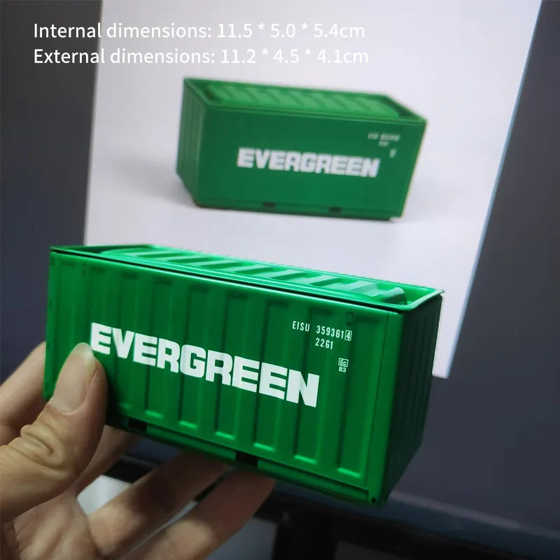 New Container Mini Iron Box Small Container Model Storage Box Creative Desktop Ornament Storage Rack Multi-Functional Metal Box