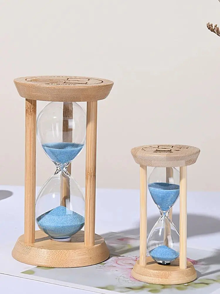 1PCS 3/5/10/15/30 Minutes Wooden Hourglass Timer Home Living Room Desktop Decoration Children Birthday Gift Portable Sand Clock