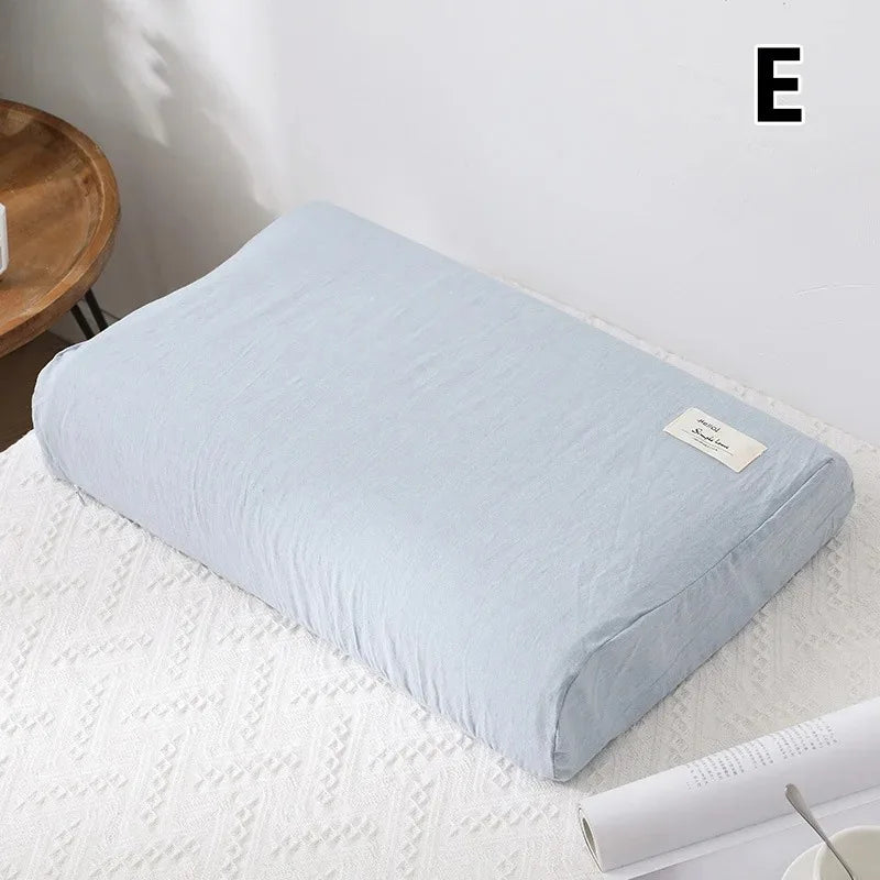 30x50cm Cotton Latex Pillowcase For Home Bedroom Sleeping Washable Memory Pillow Cover