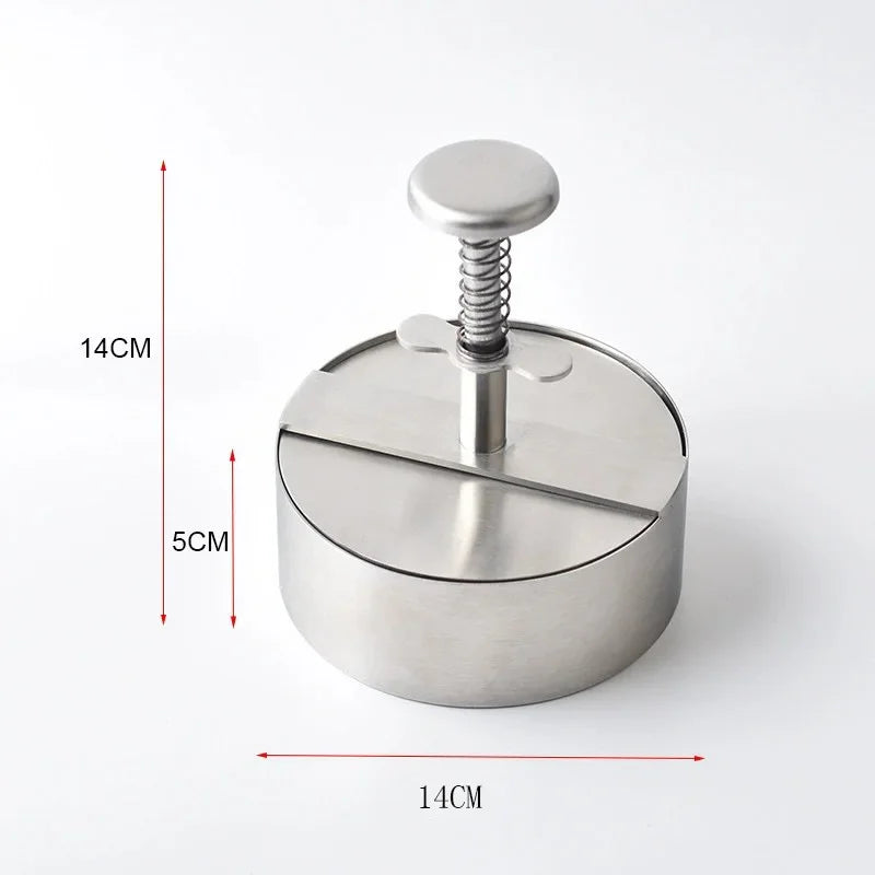 2025 Hamburger Press Hamburger Patty Maker 304 Stainless Steel Non-Stick Burger Press for Making Meat Patties and Thin Burgers