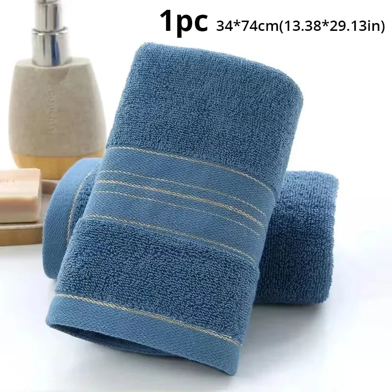 1 Pc Thickened Absorbent Bath Towel Soft Face Towel for Home