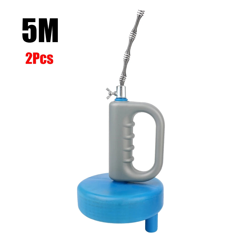 Toilet Sink Drain Unblocker Sewer Pipe Plunger Dredge 5/7/10 Meters Handheld Extendable Bathroom Kitchen Cleaning Tools
