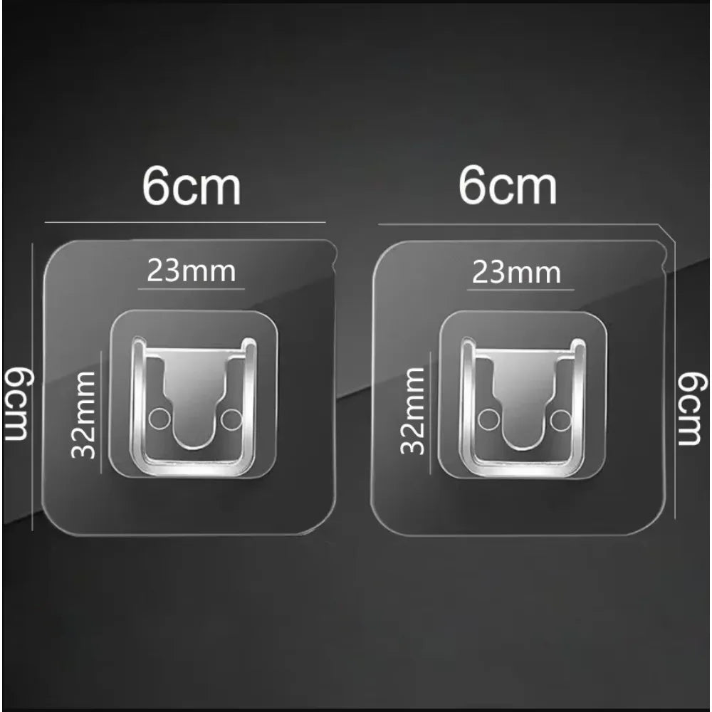 Self-adhesive Bathroom Shampoo Storage Racks Plastic Shelf Storage Organization Shelves Support Holder