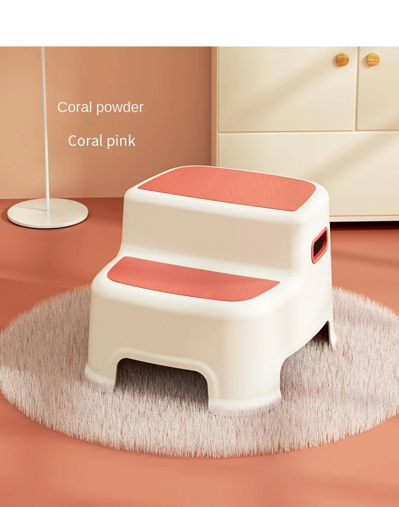 Children's Ottoman Baby Step Chair Stool Small Bench Hand Washing Step Children's Stool Non-Slip Footstool Stand Stool