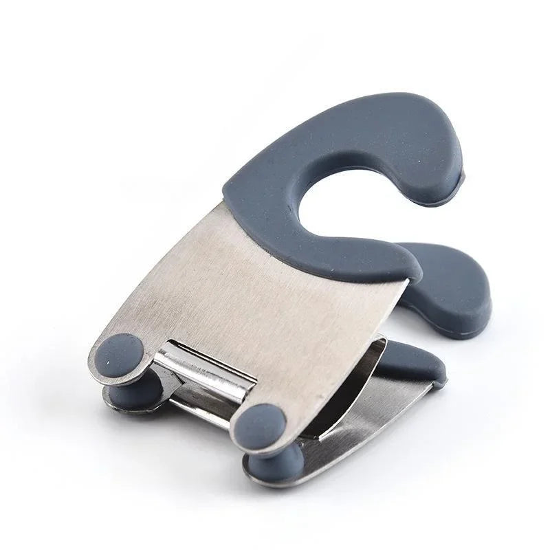 Pot Spoon Holder Pot Clip Holder Anti Scald Silicone Grip for Spoon Spatula Fork Cooking Utensils Spoon Rest Kitchen Accessories